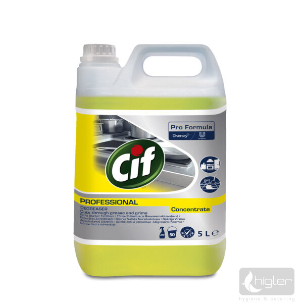 Cif Pro Formula Power Cleaner Degreaser Concentrate 5L