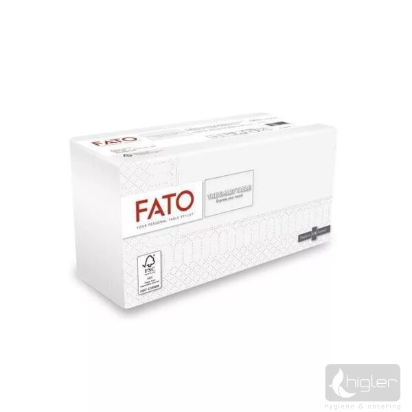 FATO Szalvéta 2 réteg 33x33 cm fehér 1/8  50db/csomag