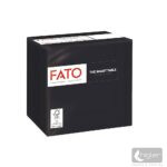 FATO Szalvéta 2 réteg 24x24 cm fekete 100 db/csomag