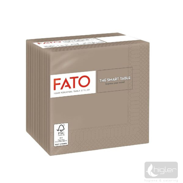 FATO Szalvéta 2 réteg 24x24 cm galambszürke 50 db/csomag