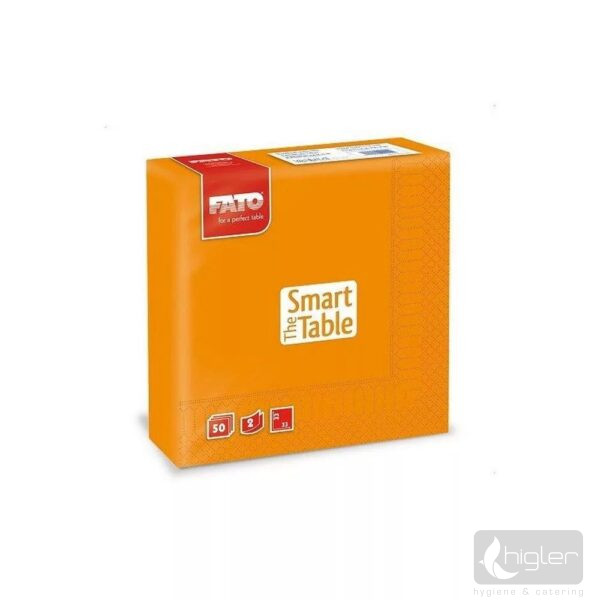 FATO Szalvéta 2 réteg 33x33cm narancssárga 50 db/csomag
