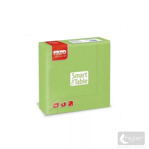FATO Szalvéta 2 réteg 33x33 cm zöldalma 50 db/csomag
