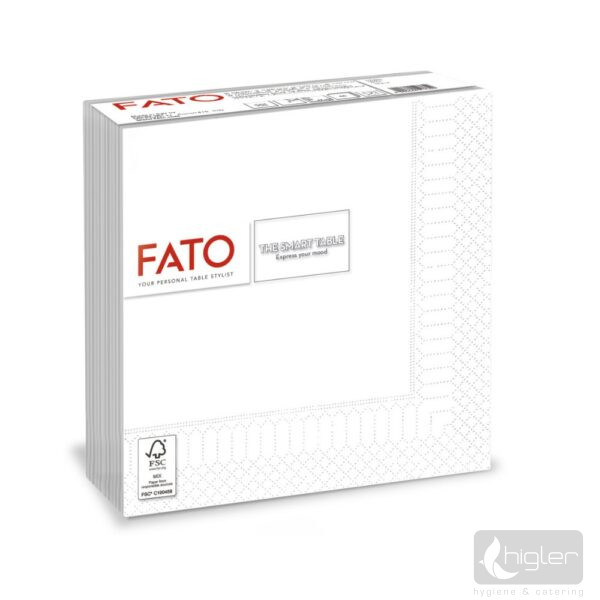 FATO Szalvéta 1 réteg 33x33 cm fehér 100db/csomag