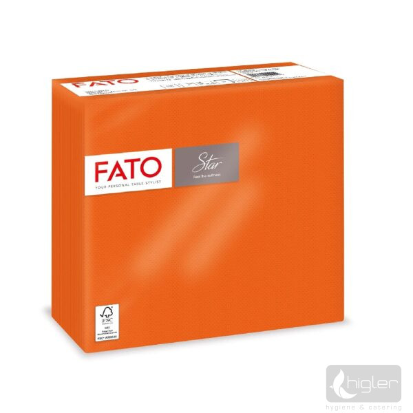 FATO Star Szalvéta 38x38 cm narancssárga 40 db/csomag