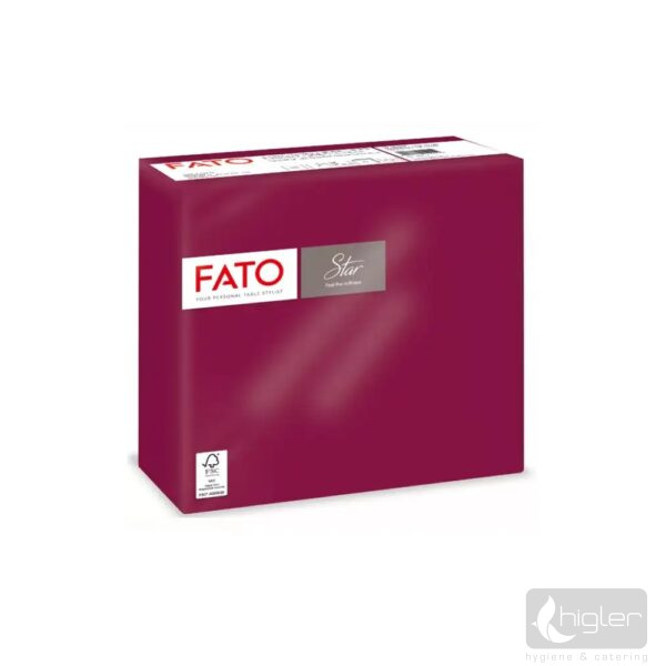FATO Star Szalvéta 38x38 cm bordó 40 db/csomag