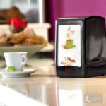 Lucart szalvéta adagoló Fato 17x17cm szalvétához - fekete