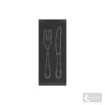 FATO Evőeszköztartó szalvétával Gourmet fekete 700 db