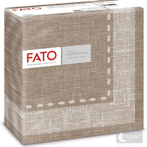 FATO Airlaid Szalvéta 40x40 cm Cachemire coffe 50 db/csomag