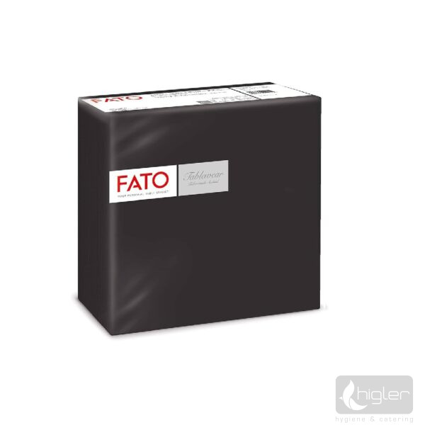 FATO Airlaid Szalvéta 40x40 cm fekete 50 db/csomag