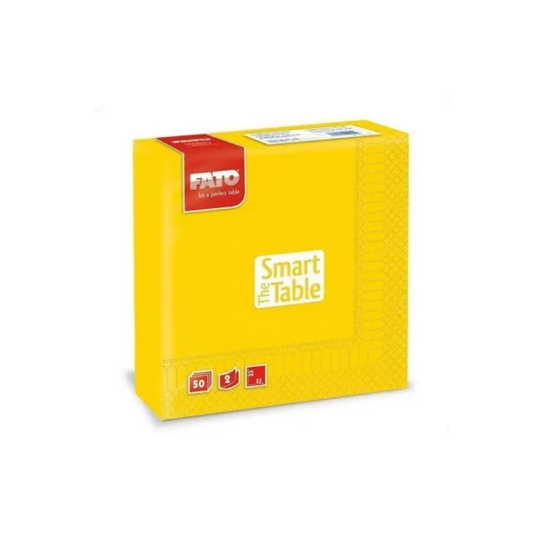 FATO Szalvéta 2 réteg 33x33 cm napsárga 50 db/csomag