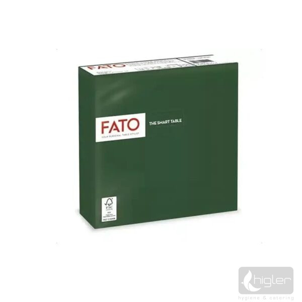 FATO Szalvéta 2 réteg 33x33cm erdő zöld 50 db/csomag