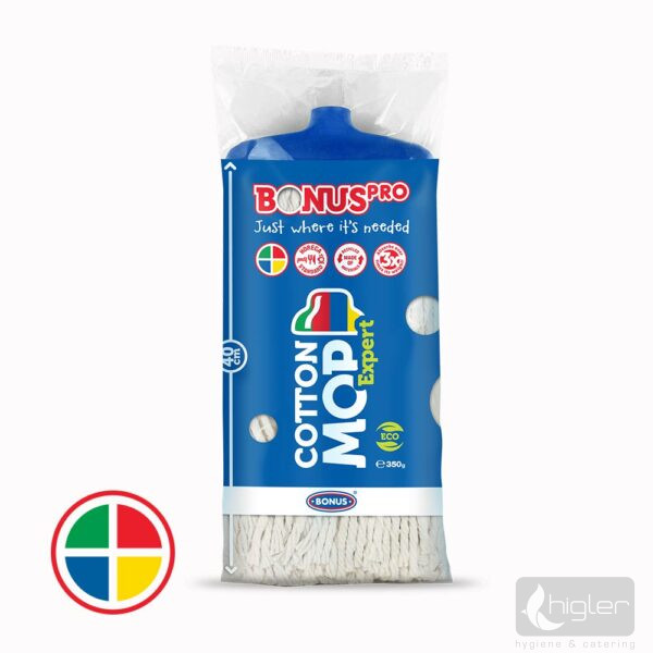 BonusPRO CottonMOP Expert felmosófej, kék 350g