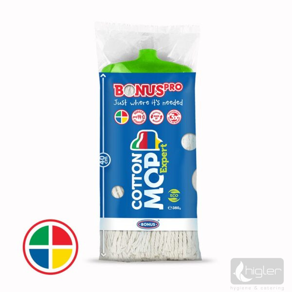 BonusPRO CottonMOP Expert felmosófej, zöld 350g