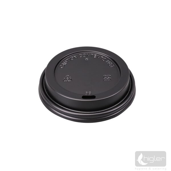 Papírpohár tető fekete LH80mm MP 100db/cs 10cs/#