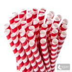 Szívószál papír vegyes színes, extra vastag 20cm