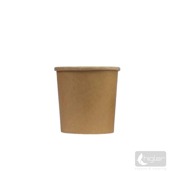 Leveses papírtégely kraft 350ml