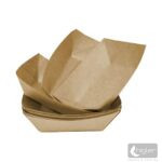 Csónak tálca barna kraft 200ml 250 db/csomag