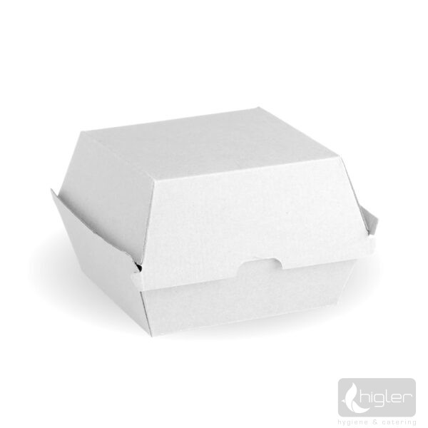 Hamburger papírdoboz fehér - 98x98x70mm