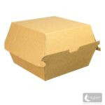 Hamburger papírdoboz kraft - 120x120x85mm