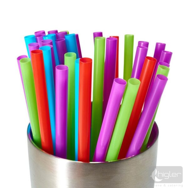 Szívószál műanyag vegyes színes 22cm