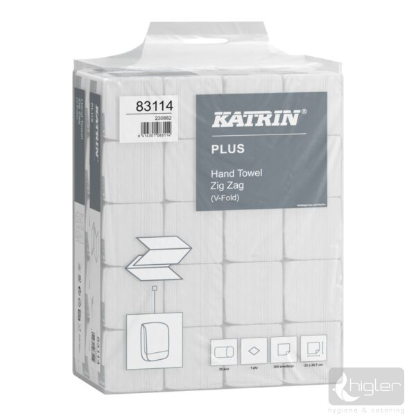 Katrin Plus V‑Fold (Zig‑Zag), extra fehér 6000lap/#