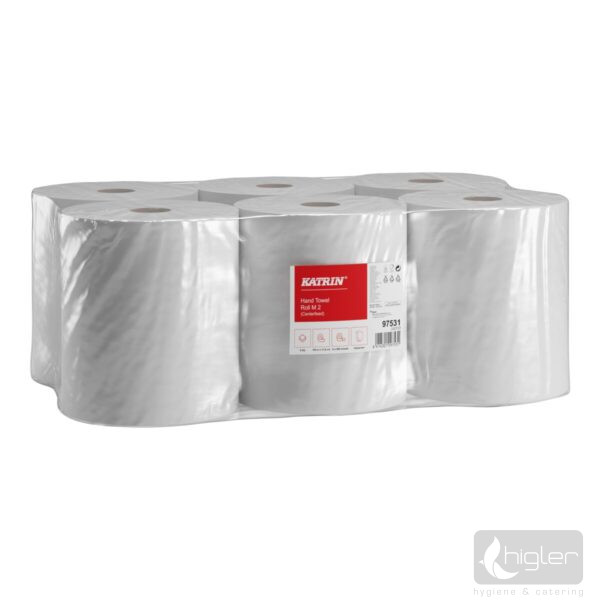 Kéztörlő Katrin Classic White 2r. extra fehér 150m/tek 6tek/cs