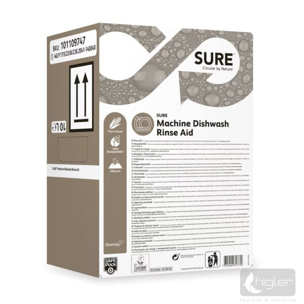SURE Machine Dishwash Rinse Aid SafePack 10L