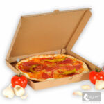 Pizzadoboz 30x30x3cm barna natúr