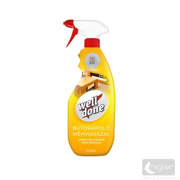 Well Done Bútorápoló méhviasszal szórófejes 750ml 18db/#