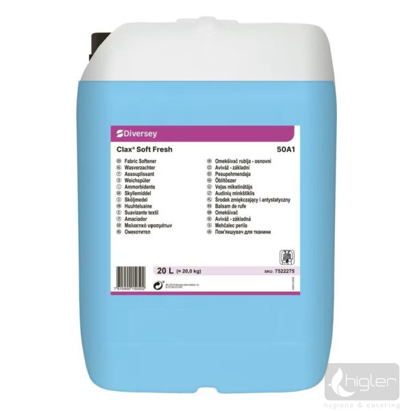 Clax Soft Fresh antisztatikus textilöblítő 20 l