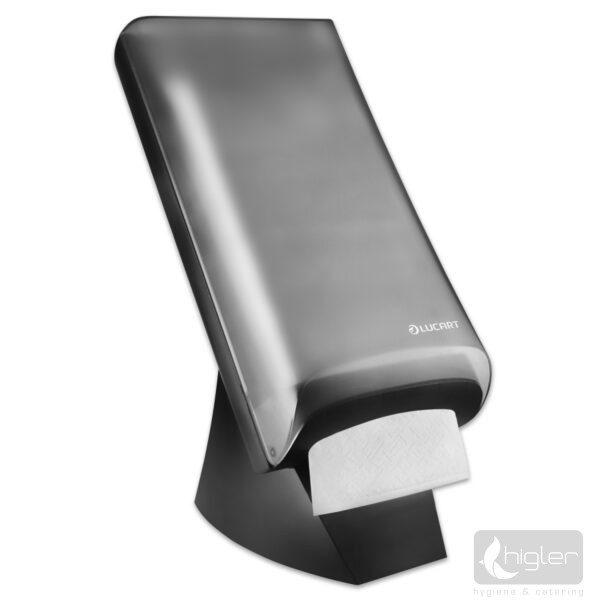 Lucart Hajtogatott szalvéta adagoló L-One Tabletop fekete