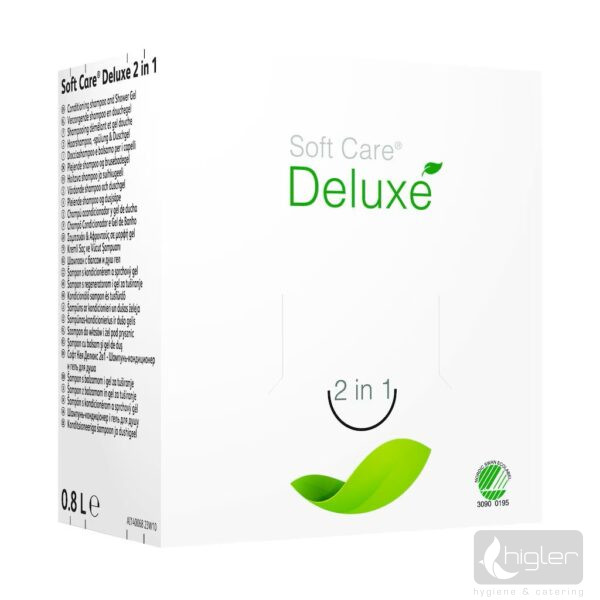 Soft Care Deluxe 2in1 sampon, balzsam és tusfürdő 800ml 6db/#