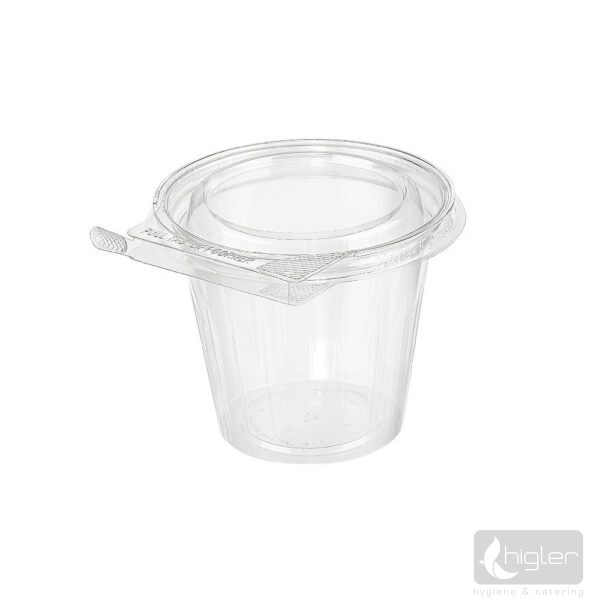 Egybefedeles műanyag pohár - 360ml sík tetővel