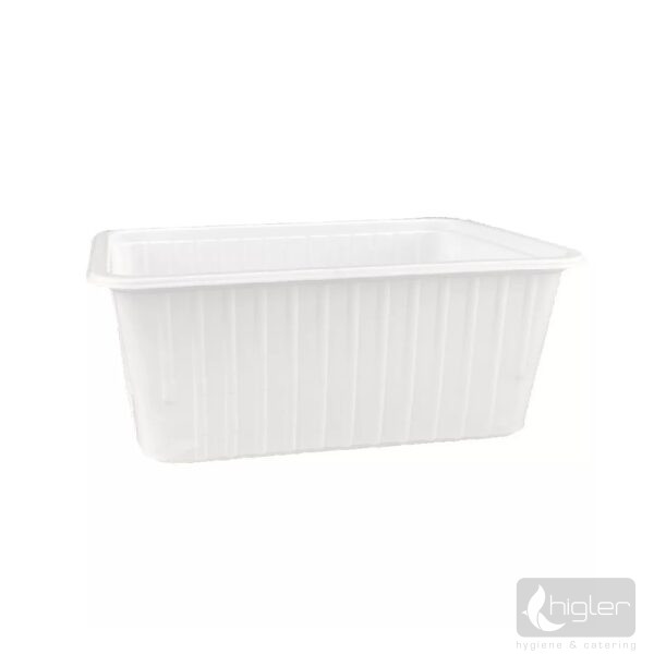 Szögletes tál Coveris - 1000ml fehér 50 db/csomag