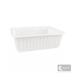 Szögletes tál Coveris - 750ml fehér, 50 db/csomag