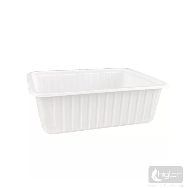 Szögletes tál Coveris - 750ml fehér, 50 db/csomag