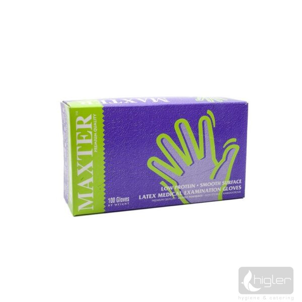 Latex kesztyű púderezett L 100db/doboz