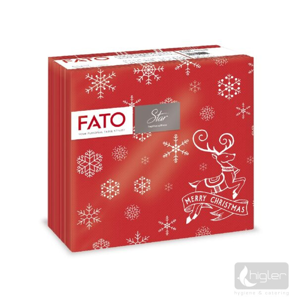 Fato karácsonyi szalvéta 38x38cm Christmas Deer