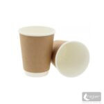 Papírpohár duplafalú kraft 12oz/350ml