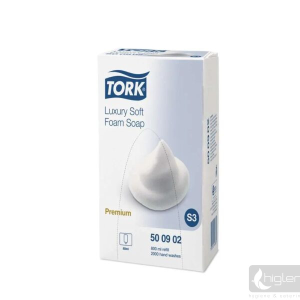 Tork Premium Luxus Soft S3 habszappan 800ml